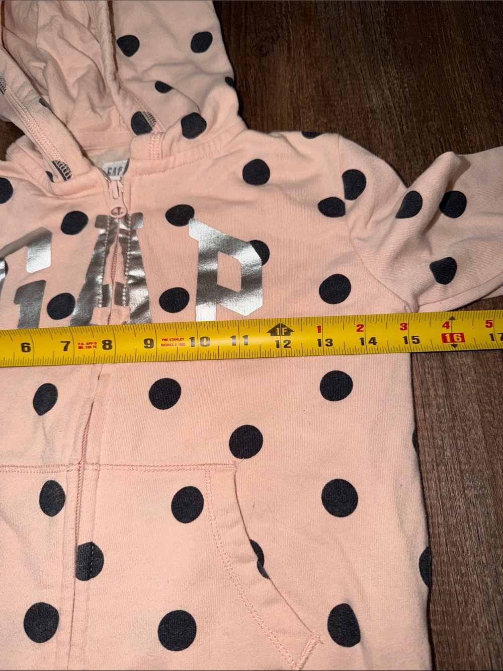 Girls GAP polka dot hooded jacket size S - Picture 4 of 5